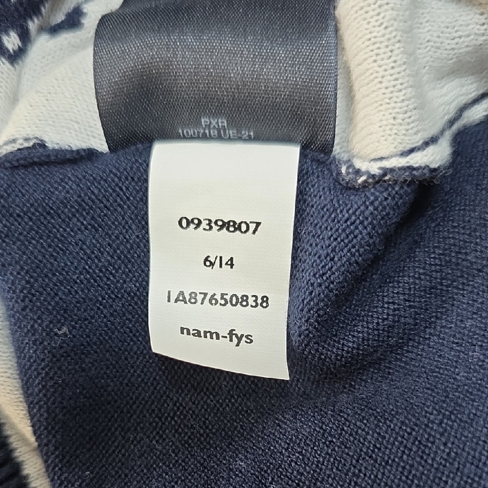 Tommy Hilfigure Skeleton Key 100% Pima Cotton Crewneck Preppy Sweater Sz lg 2014 - Picture 6 of 7